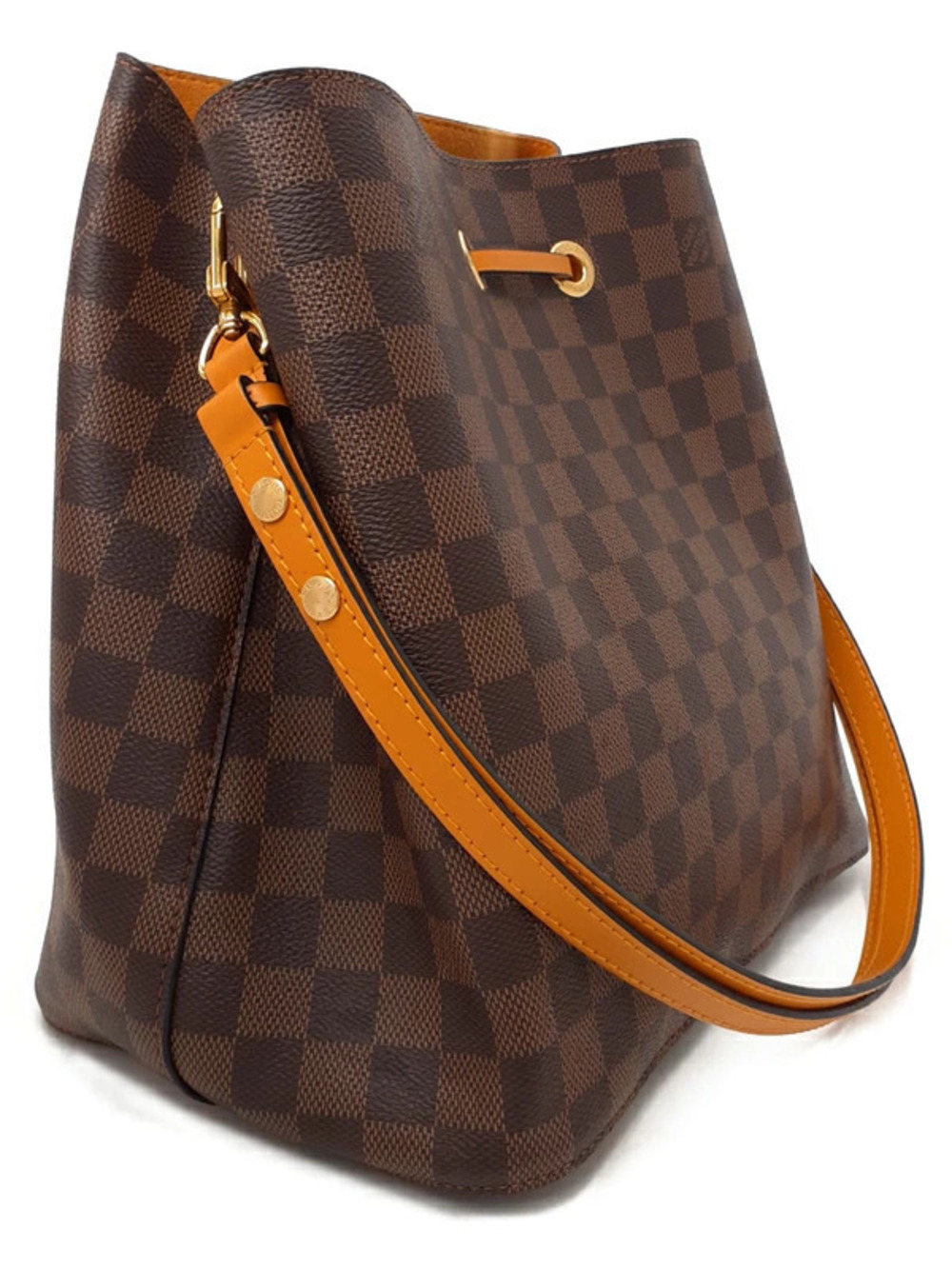 Louis Vuitton Noe Damier Shoulder Neo Bag Brown